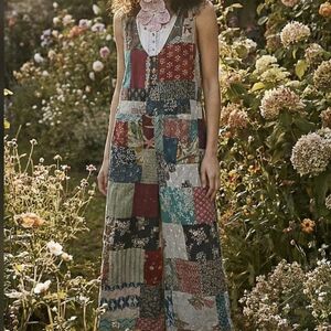 POL Multicolor Patchwork Jumpsuit